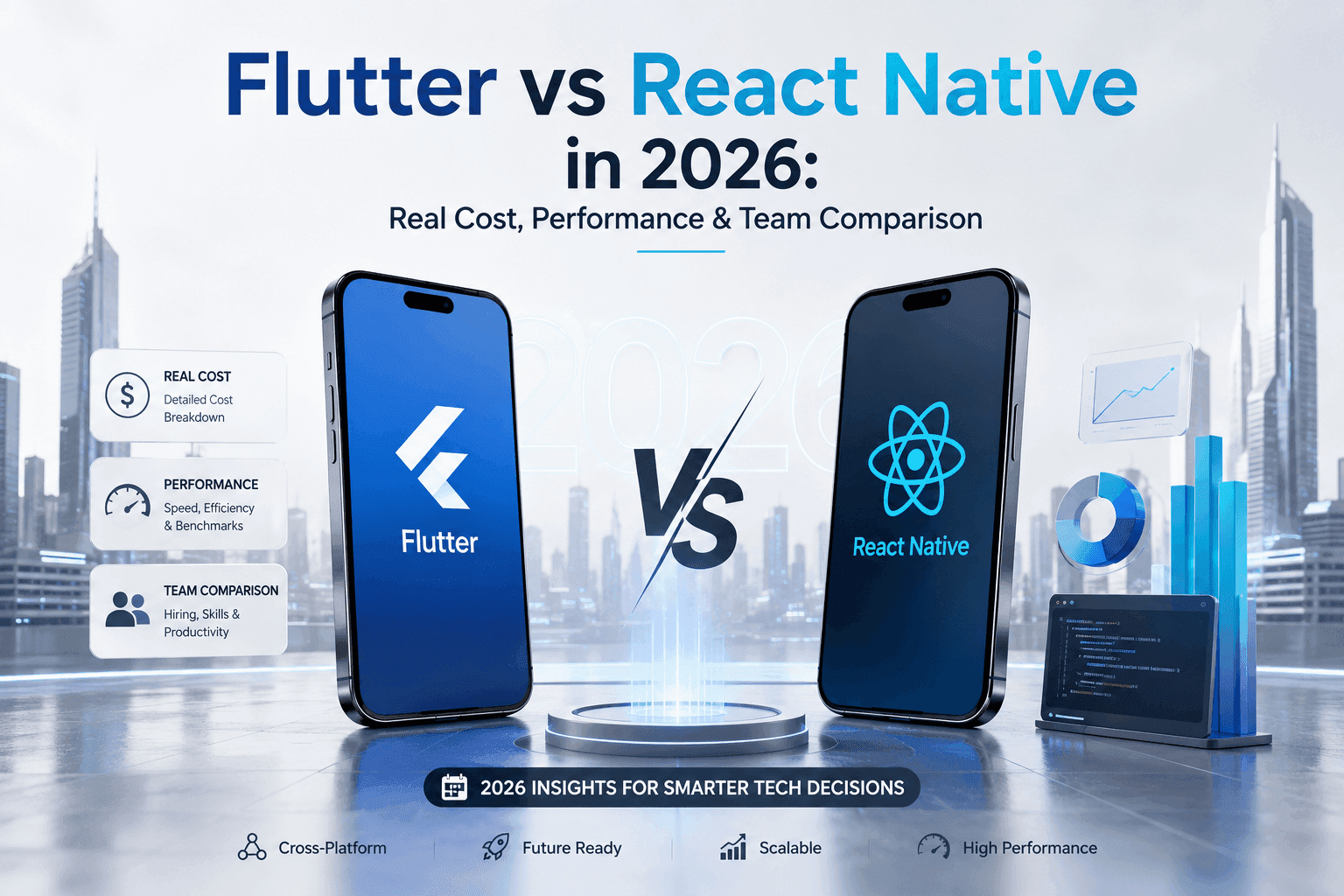Flutter vs React Native in 2026: Real Cost, Performance & Team Comparison