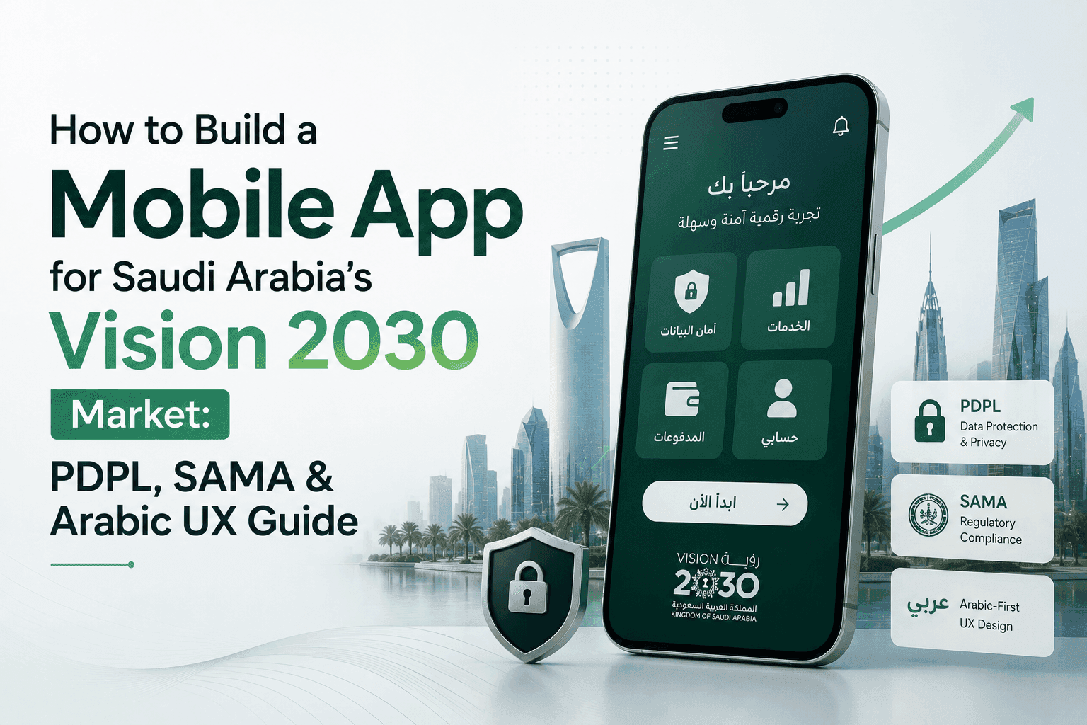 How to Build a Mobile App for Saudi Arabia's Vision 2030 Market: PDPL, SAMA & Arabic UX Guide